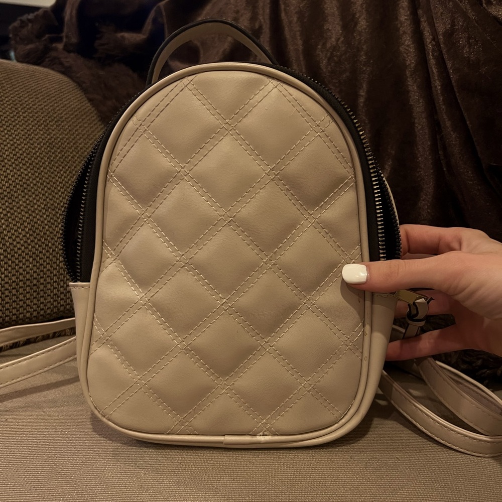 Quilted Mini Backpack - image 1
